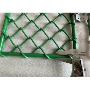 Green color With Frame 13.1mm welded bar PVC Coated Helideck Safety Mesh For Heliport use