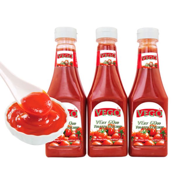 BOPP Tomato Ketchup Bottle Sticker Labels Waterproof digital Printing