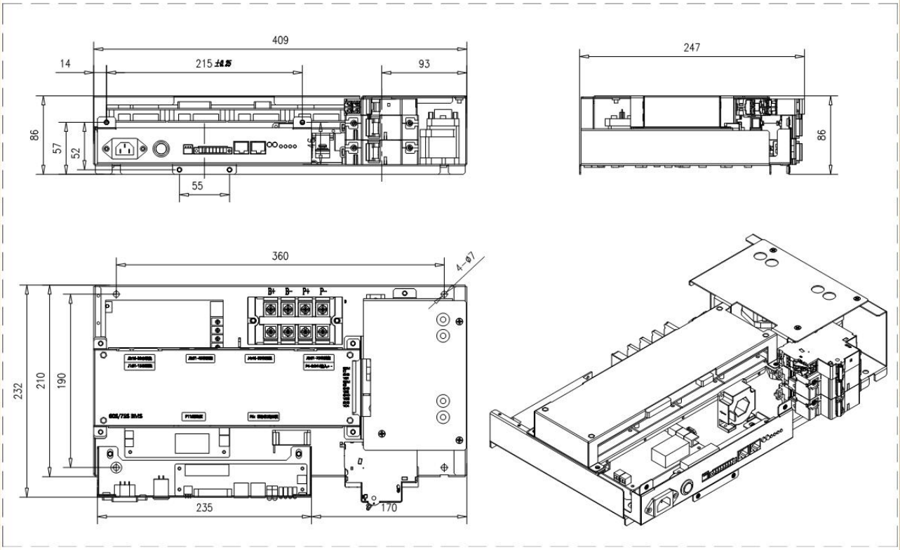 Реле Интегрированный BMS 96V 100A 30S BMS с коммуникацией RS485 CAN