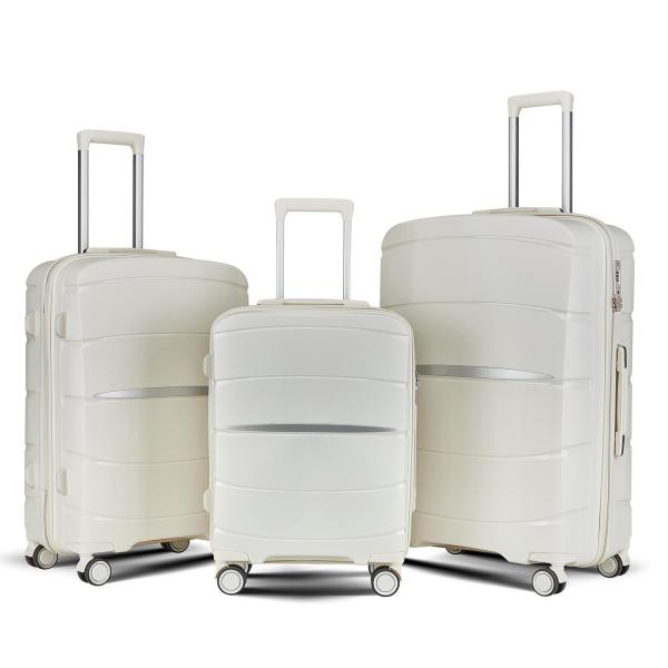 Actividades al aire libre Maletas con ruedas giratorias de 8 ruedas Gran capacidad Duraderas Versátiles Juegos de equipaje de viaje de PP Ecológicas Ligeras Maleta TSA