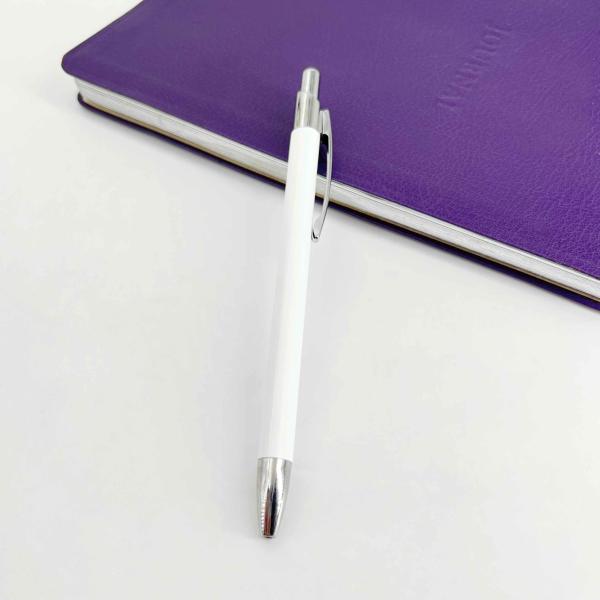 Wholesale Advertising Press Logo Ball Pen 1.0mm Colorful Retractable Ballpoint Pen