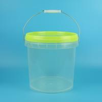 Cubeta plástica 10L 5L do quadrado transparente alto do produto comestível