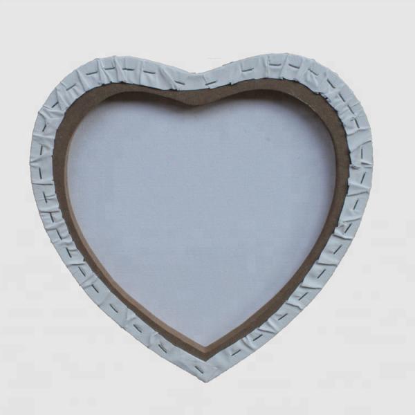 Heart Shape Stretched Canvas 30x30cm Cotton Blank for Painting
