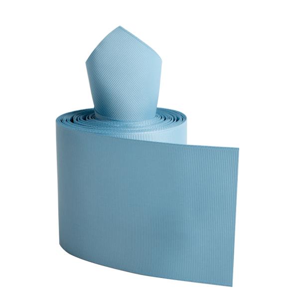 3 Inch Wide Custom Grosgrain Ribbon Blue Color for Making Bows Fabric Type Grosgrain