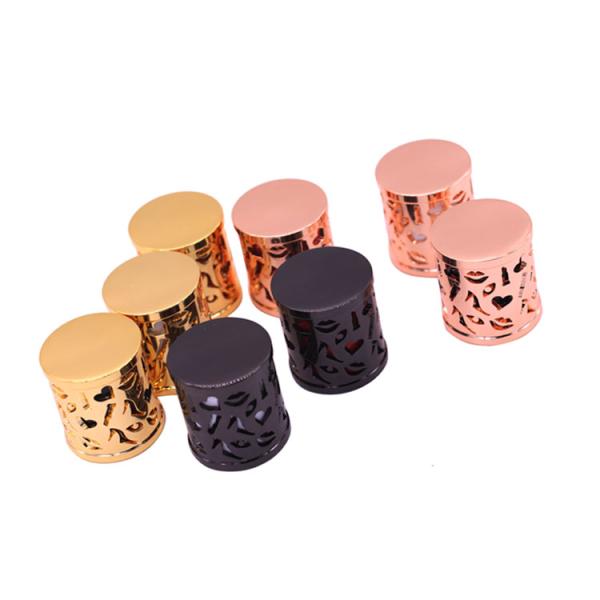 Super Zamac Custom Perfume Bottle Caps Simple And Shiny In Various Colors