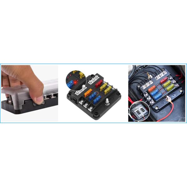 85C Car Refit BX511 PCB Mount Fuse Holder Automotive Fuse Block 10A 30VDC