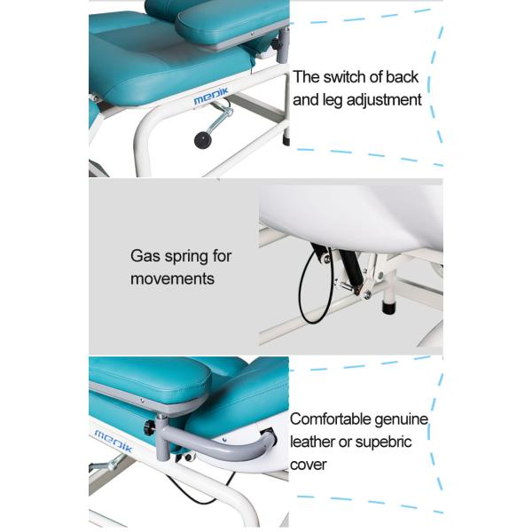 Зеленый ручной стул Бракрест регулируемое 3-Сектион переливания крови