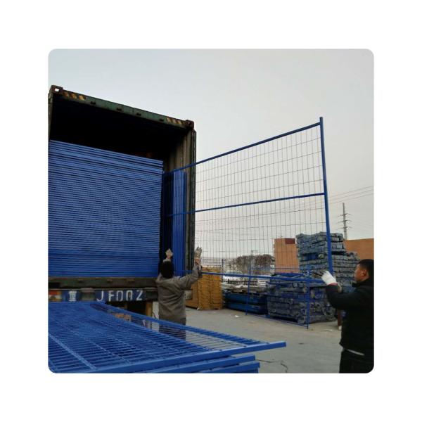 4.0mm Wire Diameter Welded PVC Coated Portable Temporary Fence for Canada Market Sale