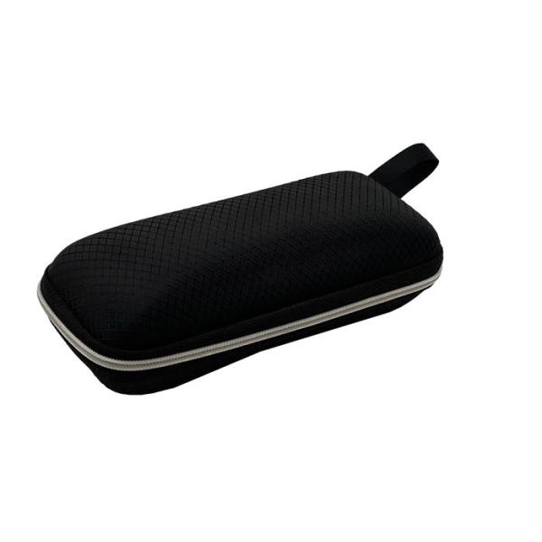 EVA Glasses Case personnalisable noire, cas Zippered dur de Sunglass