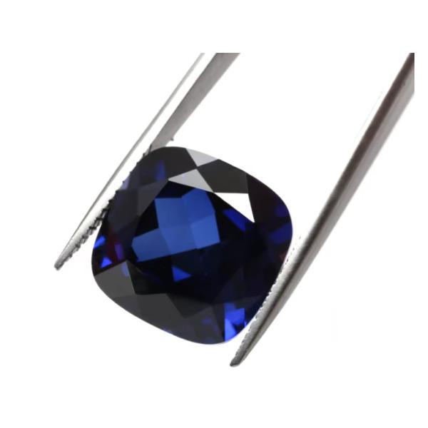 Уникальный мойсанит синтетический сапфир камень подушка резка 34# Синий корунд свободный драгоценный камень для изготовления ювелирных изделий