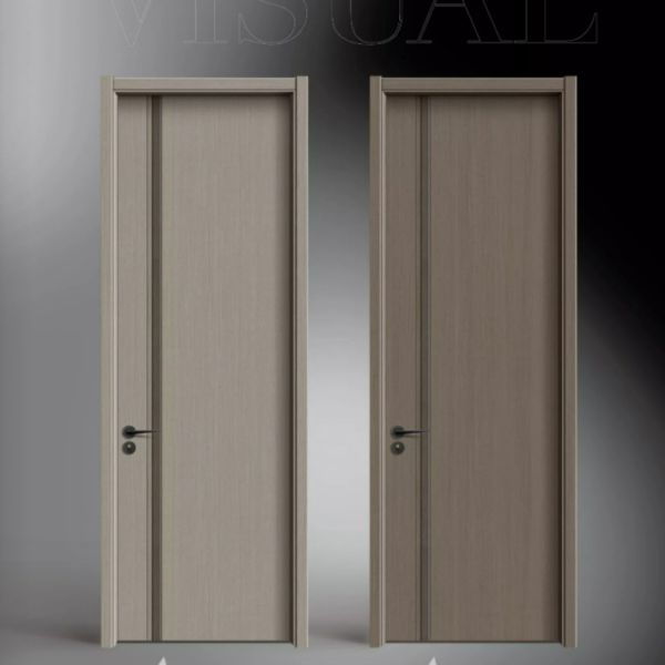 Manual Complete Solid Wood Door Set With Frame Screen Modern Interior Door