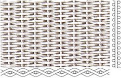 High Toughness Stainless Steel Woven Wire Mesh Roll Width 1 - 1.6m Abrasion Resistance