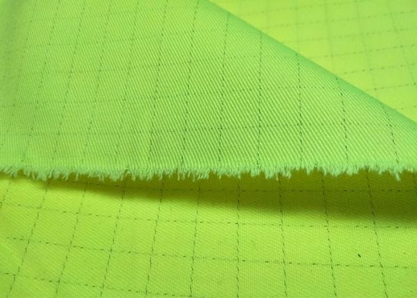 98% Cotton 2% Conductive Fiber High Visibility FR Anti Static Fabric Forpetroleum Garment
