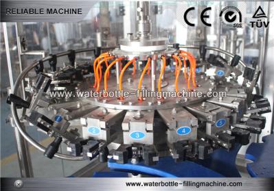 Garrafa carbonatada de vidro vertical da bebida da máquina de engarrafamento que enxágua a máquina