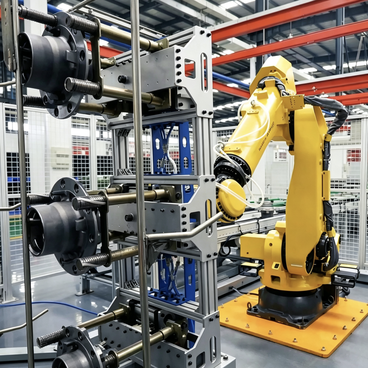 FANUC R-2000iC/210F 6 Axis Robot 210kg Payload for Semi Trailer Axle Machining Powder Coating Assembly Welding and Handling