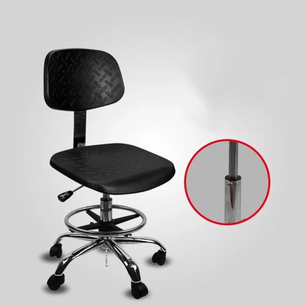 560mm Adjustable PU Leather Cleanroom ESD Chair 400*400mm