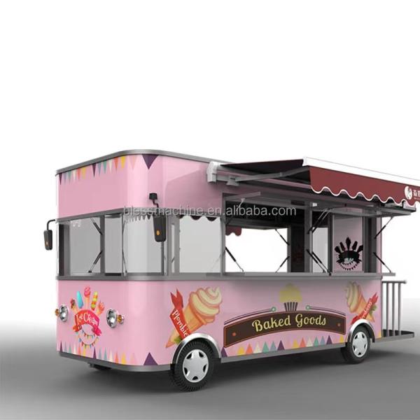 2024 Most Popular Multi-functional Electric Powered Mobile Snack Cart with Customized Size