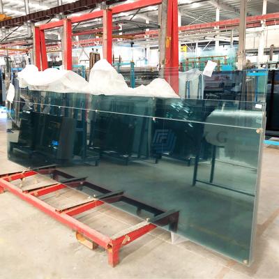 Insulated Tempered Glass Safety Glass Custom Cut Toughened Glass Heat Resistant High Shock Strength for balustrades / partition walls