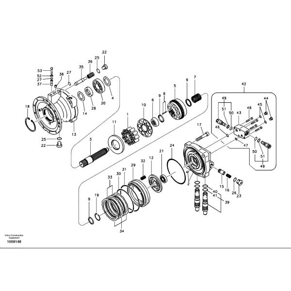 Vol-vo EC240 Old Excavator Slew Motor VOE 14550094 14500382