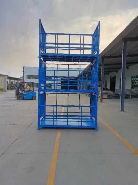 Cold Rolled Steel Pallet Waste Treatment Stacking Frames For Open Top Structure