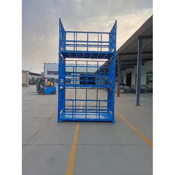 Cold Rolled Steel Pallet Waste Treatment Stacking Frames Open Structure Industrial Warehouse Storage