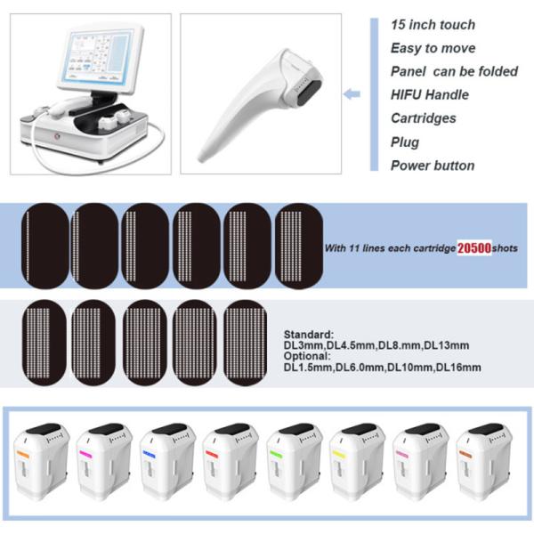 Уменьшение тела удаления морщинки подъема шеи стороны машины красоты 9Д ХИФУ