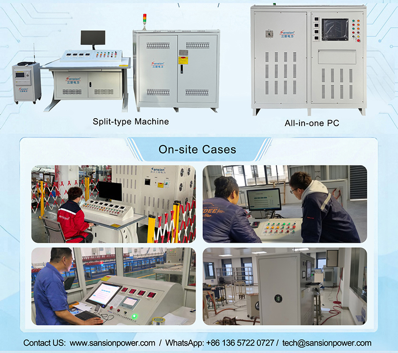 3 Phase High Current Temperature Rise Test System for Switchgear and Busbar – Automatic Primary Current Injection and Thermal Performance Test Equipment