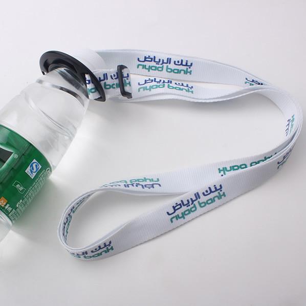 Over the shoulder bottle holder lanyard Custom logo printed promotional items for drink  trade show&events giveaways