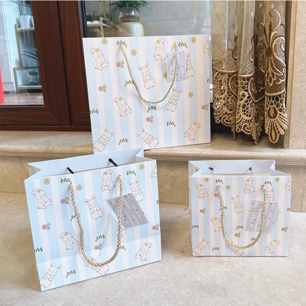 Cartoon Animal Gift Bag Large Capacity Exquisite Cardboard Handbag Birthday Gift Packaging Bag