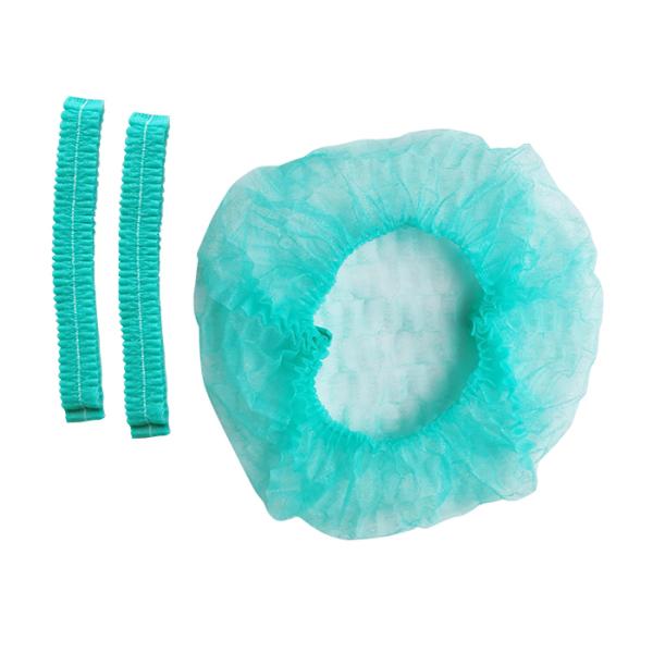 Disposable Double Elastic Nonwoven Bouffant Medical Cap