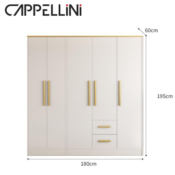 Multispace Bedroom Storage Wardrobe With Mirror Hinged Door