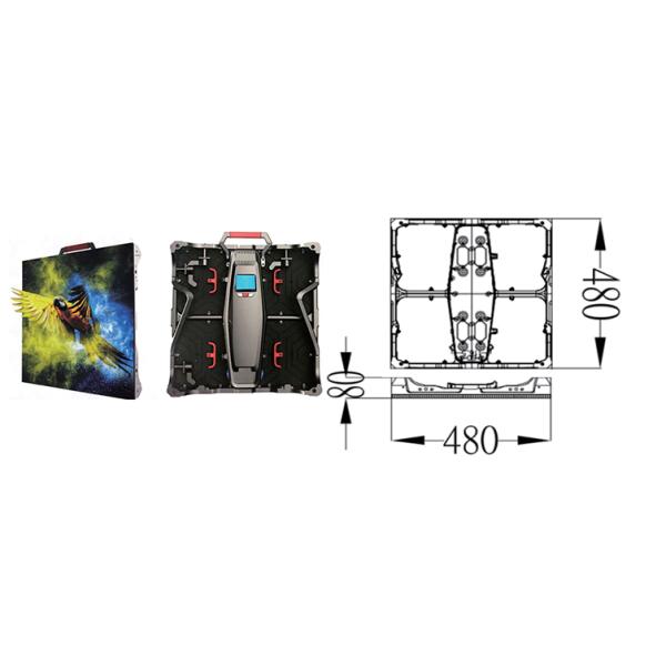 Full Color Screen Indoor Fixed LED Display P1.5-P3mm HD Pixels Light Weight