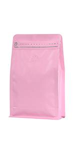 Golden High Barrier Aluminumed Foil Flat Bottom Standing Coffee Beans Storage Bags, Reusable Sealable Side Zipper