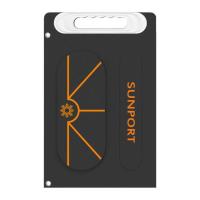 Módulo solar portátil de Sunport que dobla la central eléctrica del panel solar para los teléfonos de carga