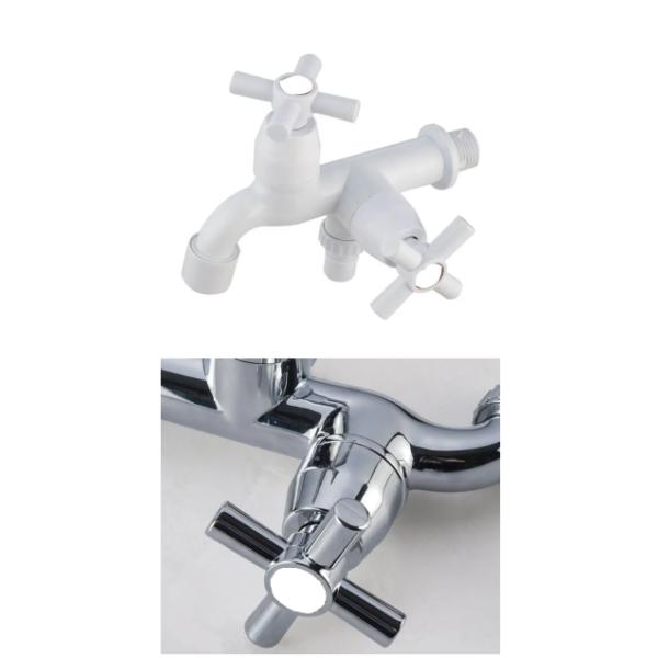 Faucet For Modern Design Bathroom ABS Chrome Plated POM Ceramic Core Plastic Accessory