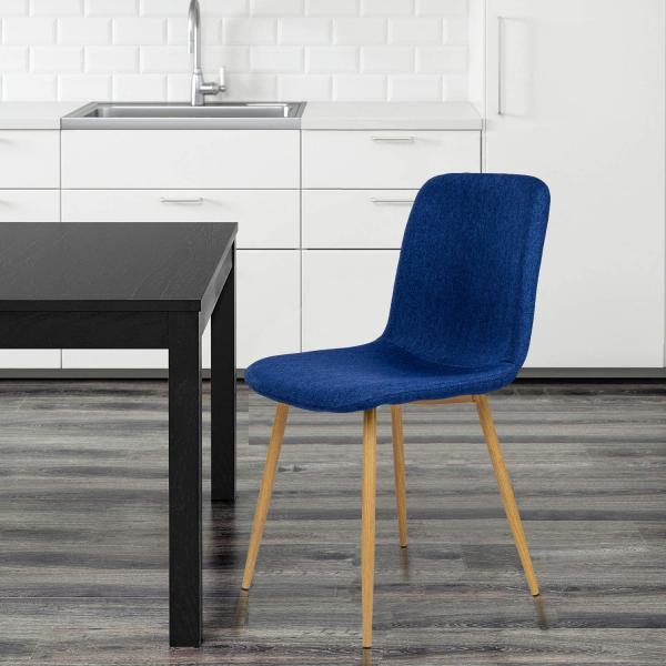 Mid Century Upholstered Kitchen Chairs Modern For Bedroom Living Room Durable