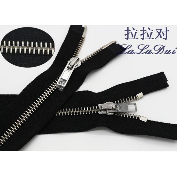 Euro Type Teeth Two Way Metal Zip Pin Lock Slider Polyester Tape For Ziplock Bags