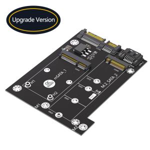 MSATA à carte de convertisseur de double SATA3 pour la mise à niveau Version 2
