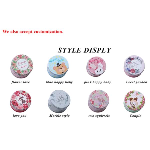 O costume imprimiu o metal Tin Box With Removable Lid de 0.23mm