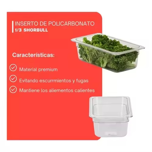 Eco Friendly Shorbull 15cm 1/3 Polycarbonate Kitchen Insert Cap Dishwasher Safe Freshness Preservation Container