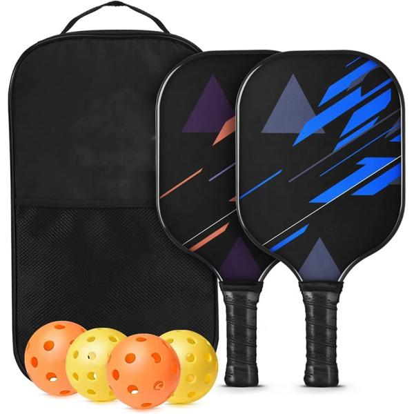 Lightweight Pickleball Practice Paddle 16mm Personalized Pickleball Racquet Set