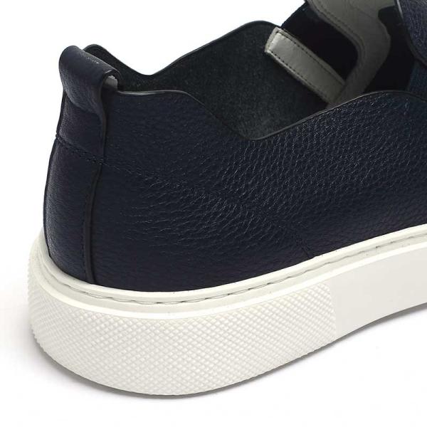 Anti Skid Summer Comfortable Navy Mens Leather Sneakers