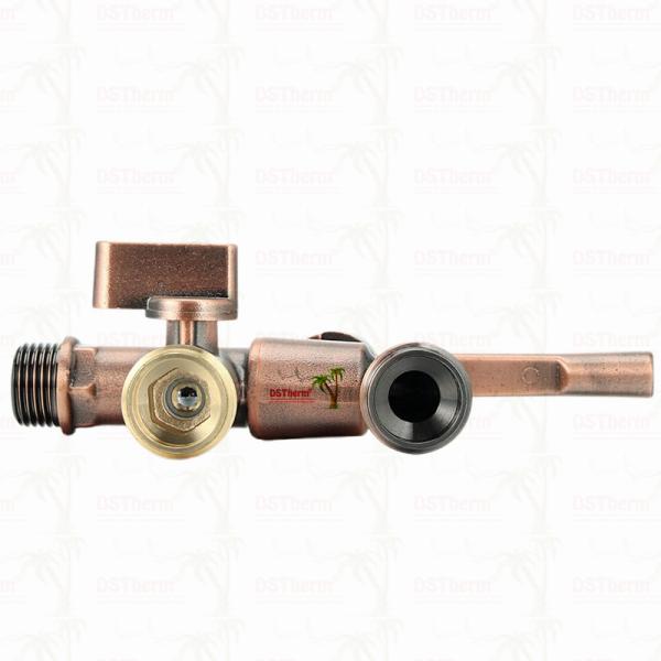 Double Outlet Garden Bibcocks Brass Faucet Brass Tap Valve Water Tap 1/2