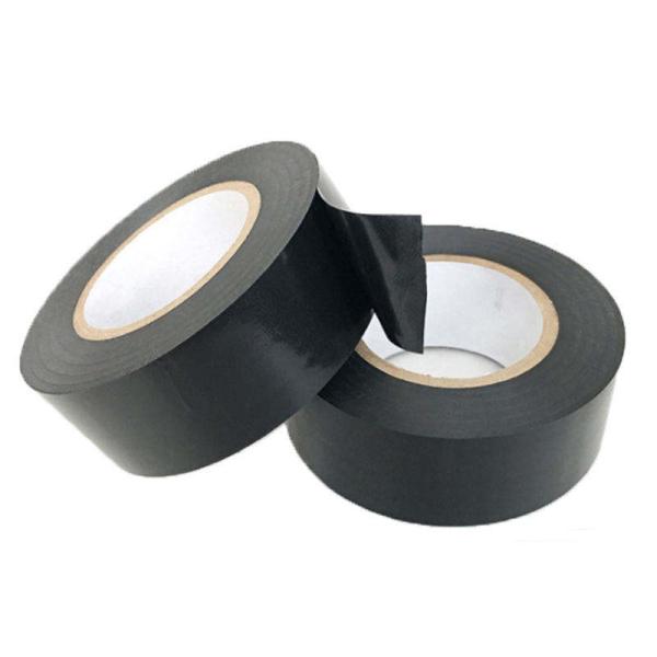 Black PVC Electrical  Insulating Tape With Resistance To 600V High Voltage