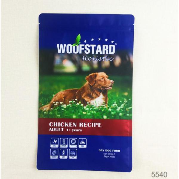 Resealable Top Zipper Side Gusset Bag , Plastics Standing Pouch Packaging For Pet Dog