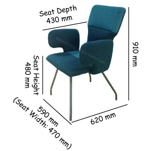 Grey Legs Modern Upholstered Dining Chairs Guestroom Use Multi Color Shell