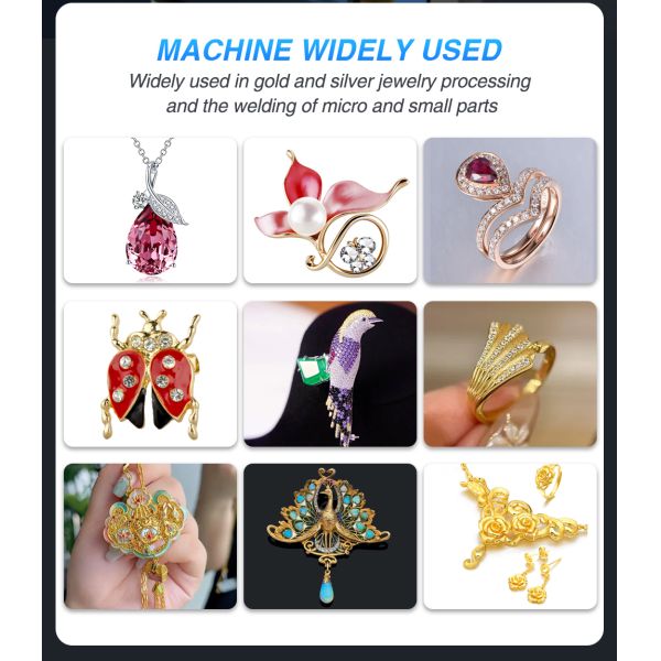 200W Jewelry Laser Welding Machine YAG Pulse Laser for Gold Silver Repair with Water Cooling