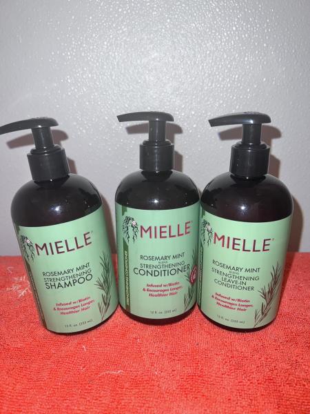 Hair Strengthening Rosemary Mint Conditioner Biotin Shampoo 12oz