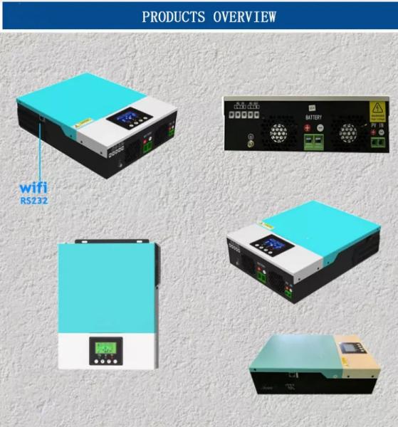 Low Frequency Hybrid Solar Inverter 24V 2.4Kw Pure Sine Wave 24 Volt Off Grid DC/AC Solar Pv Inverter