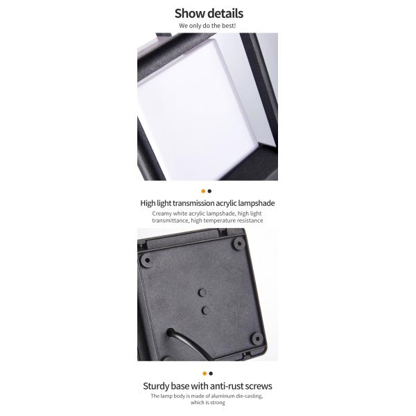 Morra moldam a base solar de alumínio do watt E27 da luz 5 da coluna para a entrada de automóveis exterior